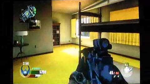 Hacked Wii - Black Ops Gameplay