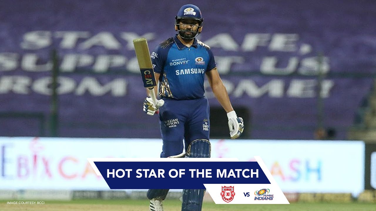 Hot Star of the Match  Rohit Sharma  KXIPvMI