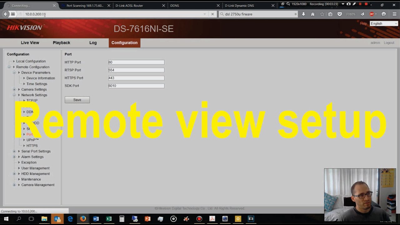 HikVision remote view setup for web and mobile phone - detailed! - YouTube