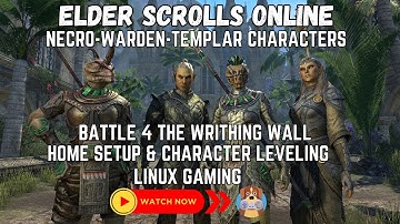 ESO  - PC/NA Character Leveling - Writhing Wall (Linux Gaming)  ( ͡° ͜ʖ ͡°)