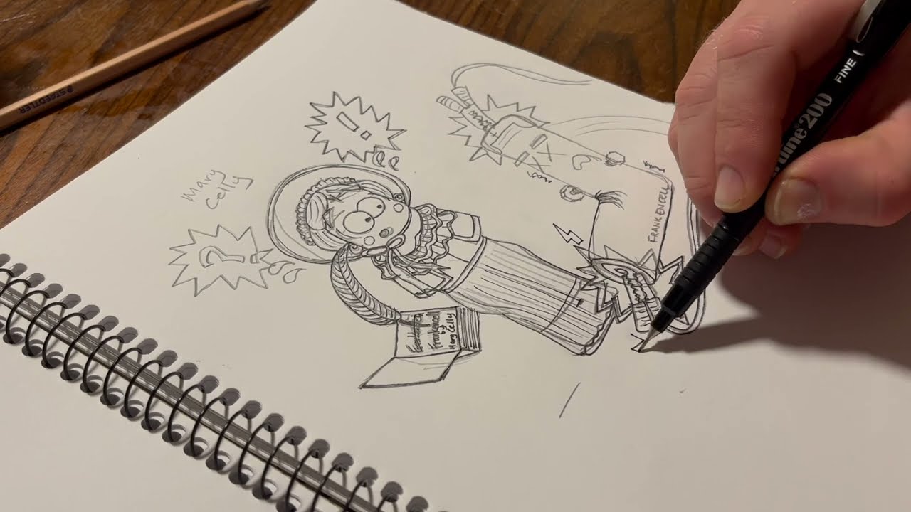 Mary Shelley Illustration Video (short version).  'HALF-LIFE: THE AA BATTERY ADVENTURE.'