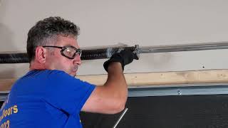 How much tension to put on your garage door spring #youtube #tutorial #new #funny #diy #fyp #follow