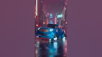 Cyberpunk Flying Mini In 30 Seconds | Blender 3D #shorts