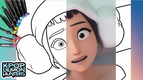 Marker Art Zoey From Kpop | Coloring page