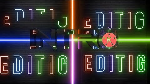 Intro Neon Text Animation In KineMaster || #Editing_plex