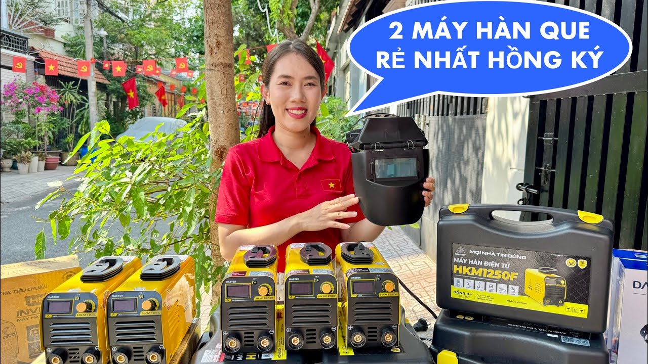 ☘️HỒNG KÝ SIÊU SALE THÁNG 3 👉 2 Mã máy hàn que giá rẻ nhất Hãng Hồng Ký HKM1250 và HKM1250F 