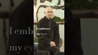 &quot;My eyes are true conditions of happiness&quot; | Thich Nhat Hanh | #shorts