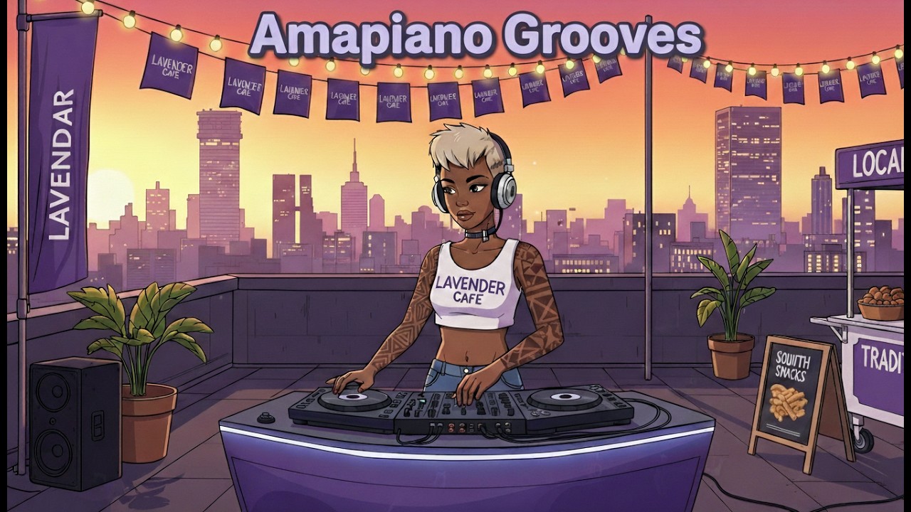 Amapiano Live Set Rooftop | Chill Evening Grooves ☕✨