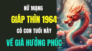 Nữ Mạng, Tuổi Giáp Thìn 1964, Có con Tuổi này, Về già không cần lo lắng, Chỉ đợi hưởng Phúc an khang