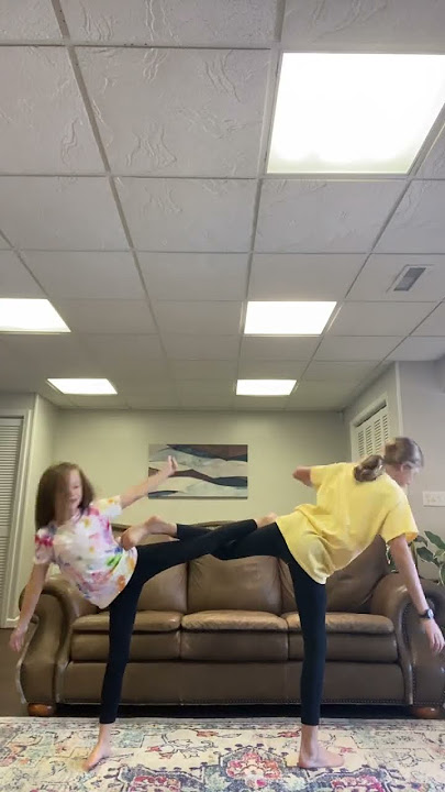 We did it with 2 people!!! 🤩❤️👀 #trick #subscribe #shorts |Cooper Sisters