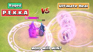 Raged Troops vs Troops w/ Healers | Clash of Clans - Rage vs Heal