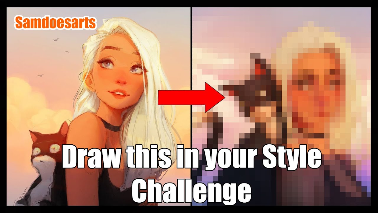 Sam Does Arts - Draw This in Your Style Challenge - speedpainting - YouTube