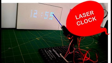 Clock With Laser Projector! Visuino Project!