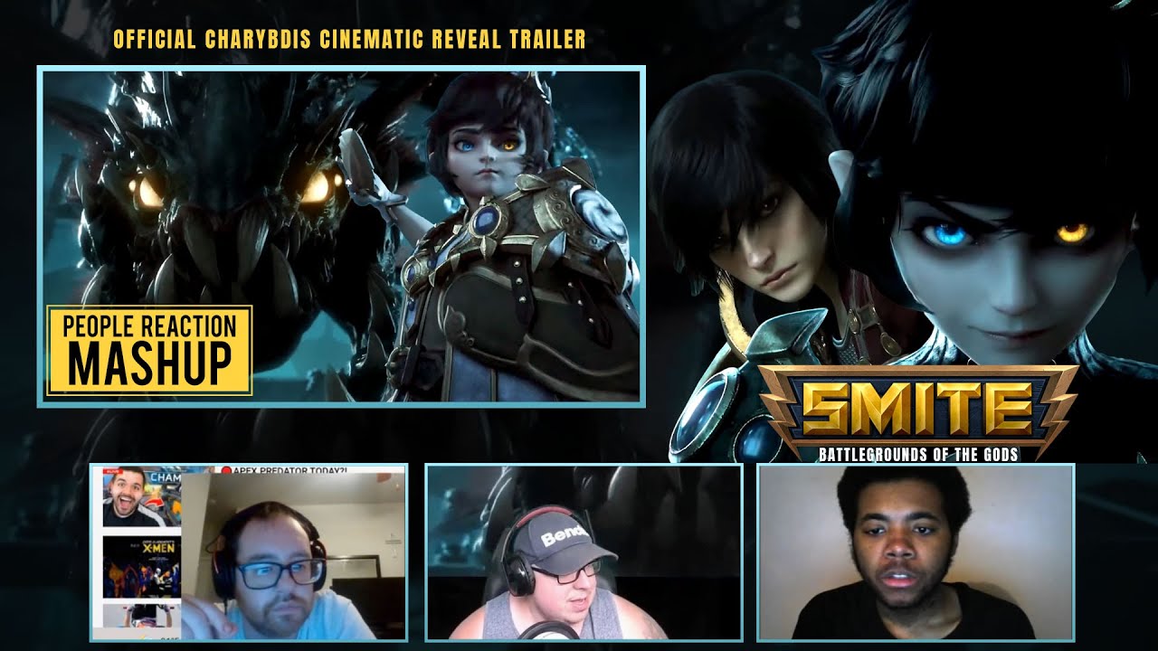 Official  Cinematic Reveal Trailer | Charybdis | Smite [ Reaction Mashup Video ]