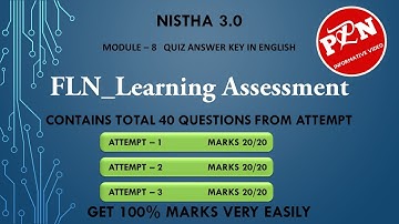 Nistha 3.0 Module 8 Quiz Answer Key In English FLN_Learning Assessment