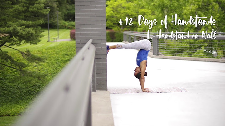 L-Handstand on the Wall | YogaSlackers 12 Days of Handstands