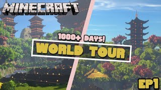 I Spent 1000 Days Building A Japanese City In Survival Minecraft - World Tour