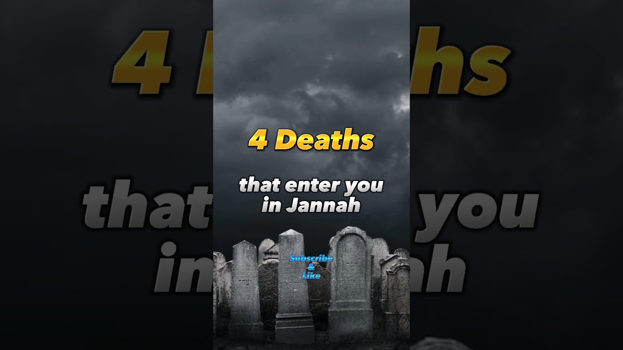 Watch 4 Deaths that enter you in Jannah ! ❤️ | #shorts #islam on YouTube Watch 4 Deaths that enter you in Jannah ! ❤️ | #shorts #islam on YouTube