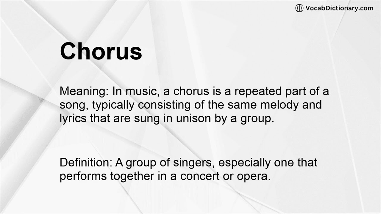 Chorus Meaning