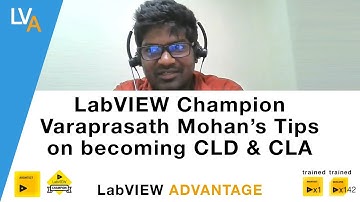 How to become CLD and CLA - LabVIEW Champion Varaprasath Mohan
