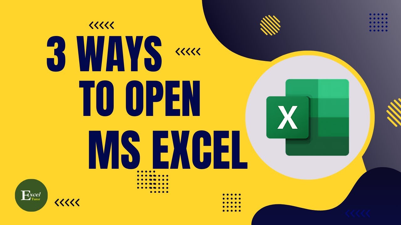 How To Open Microsoft Excel Application In Computer YouTube