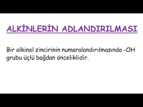 ORGANİK KİMYA | Alkinlerin Adlandırılması