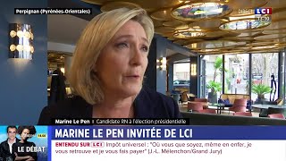 Le Pen : "Macron crée une hystérie sanitaire"