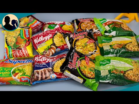 جربنا كل انواع الاندومي في مصر كيلوجز كنور يامي اندومي 