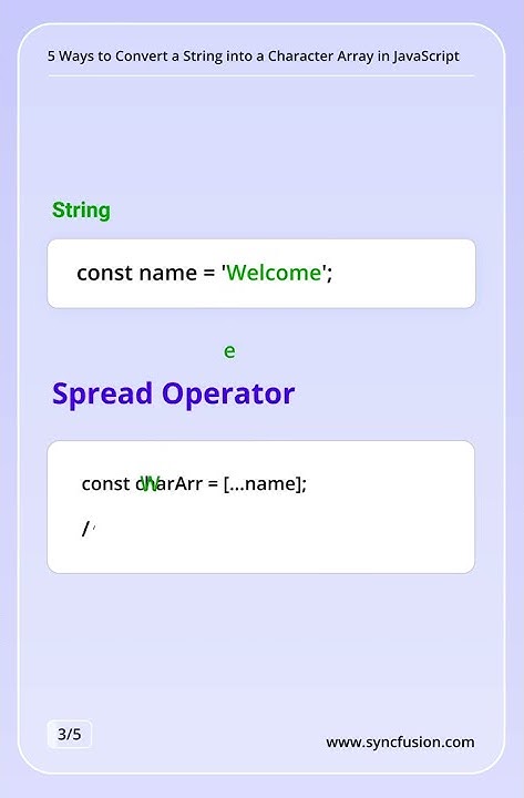 5 Ways to Convert a String into a Character Array in JavaScript - YouTube