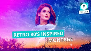 Celebrity Create A Retro 80's Montage in Pixlr E Profile