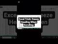 Freeze Panes in Excel 🔥 | Keep Headers Visible While Scrolling