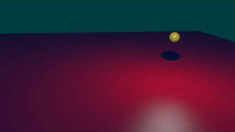 Animation of Bouncing Ball with Lightings using Blender Physics Simulation