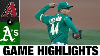 Jesús Luzardo shines in A's 4-1 win over D-backs | D-backs-A's Game Highlights 8\/19\/20