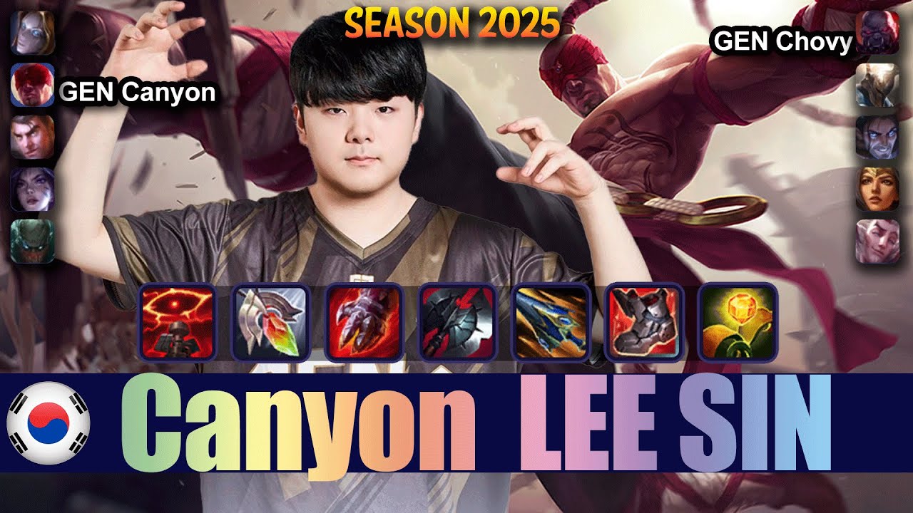 GEN Canyon LEE SIN vs PANTHEON Jungle - Patch 25.18 KR Ranked | lolrec