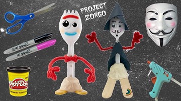 How To Make Project Zorgo Forky Toy Story 4 Easy Tutorial! Custom Project Zorgo Forky Toy Story 4