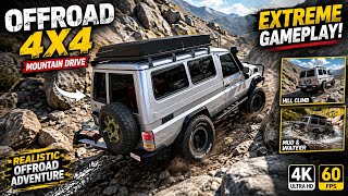 😱 Offroad 4X4 Jeep Gameplay 🚙 Extreme Mountain Driving | Realistic Offroad Adventure screenshot 3