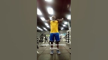 How To Do UPRIGHT ROWS and MILITARY PRESSES #workout #fitness #shoulders