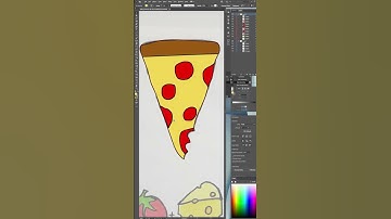 Sketch To Vector art Pizza | Adobe illustrator