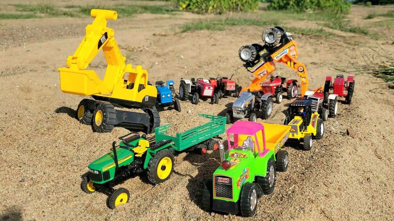 Jhon Deere Toys Tractor Fully Loaded Sand Loding Toys Truk Kids 