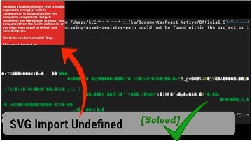 Fixed || SVG import undefined issue or unable to resolve asset-registry-path