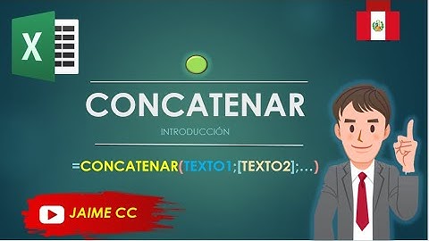 ¿Qué es la Función CONCATENAR EN EXCEL? - 2021 básico
