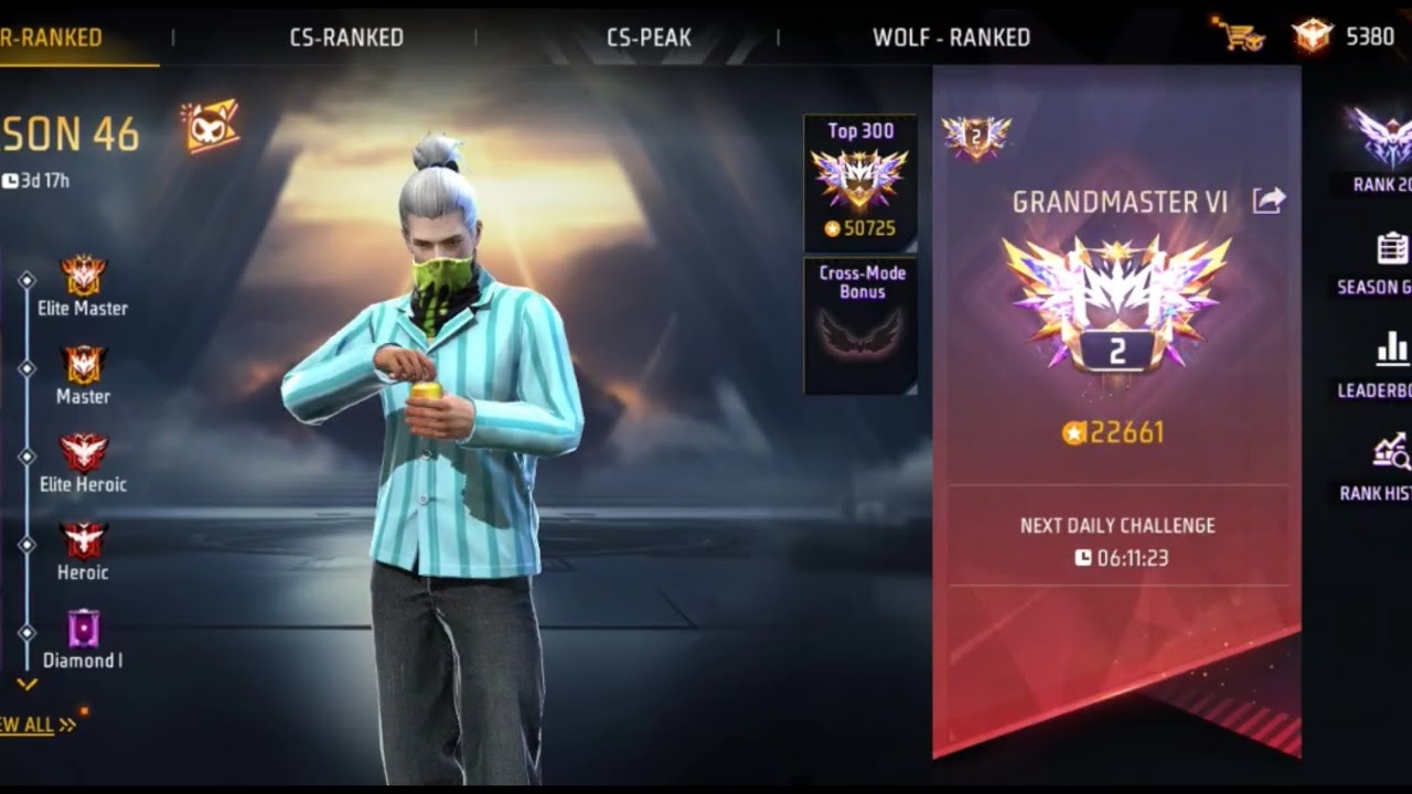 🔴[Live] 1V6 Gameplay Cs New Season 24 Hours Pushing 👽 - Free Fire Live 🔥