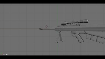 Barret M95 Anti-Material Sniper Rifle 3D model (high poly)