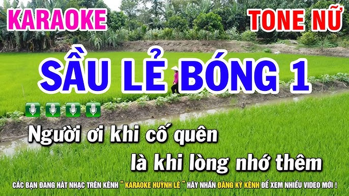 Karaoke Sầu Lẻ Bóng 1 - Tone Nữ Em | Nhạc Sống Huỳnh Lê