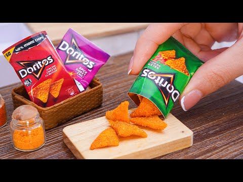How to make Miniature Crispy Doritos Chips Recipe | ASMR Cooking Mini Food