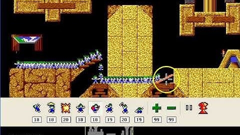 Lemmings Fun Level 12: Patience