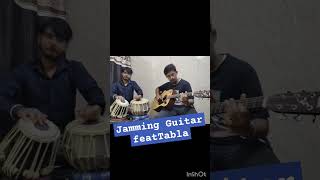 Guitar and tabla jamming #tablacover #guitarist