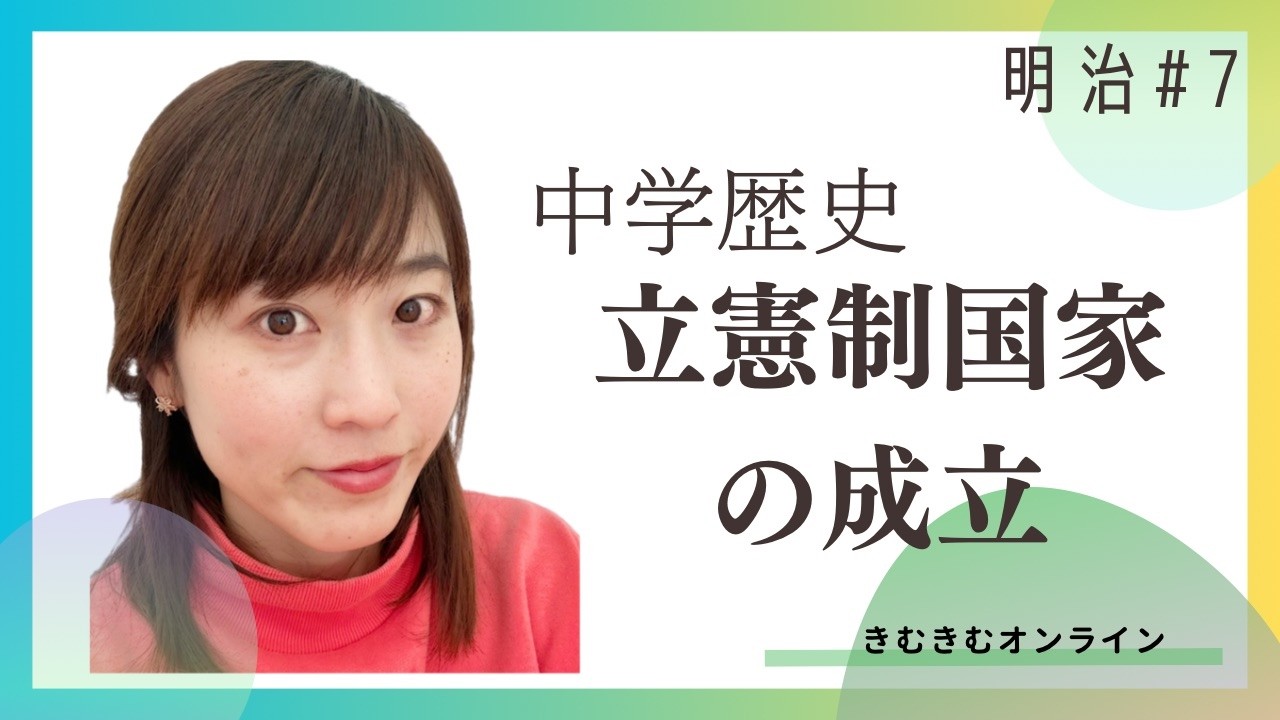 中学歴史　立憲制国家の成立