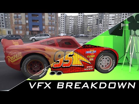 How to add 3D car in real video / Lightning McQueen VFX Breakdown