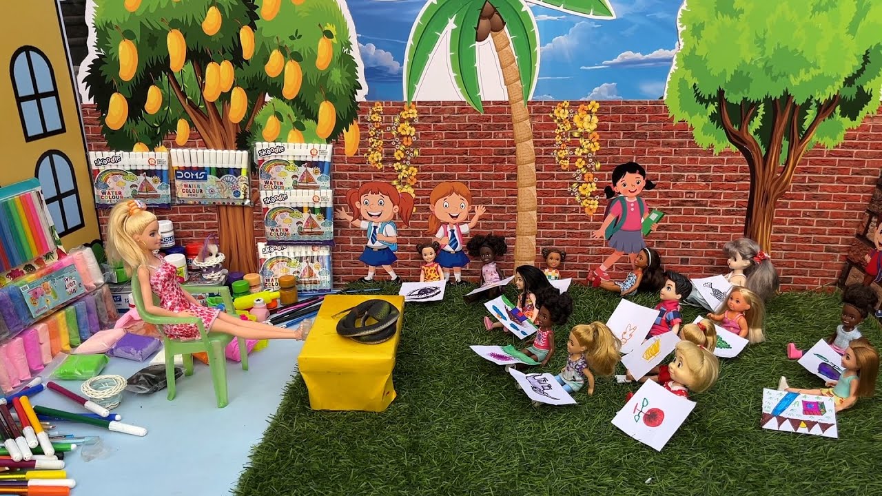 Riya kiya ki kahani part 31/ barbie doll all day routine/ barbie cartoon story/ the task barbie